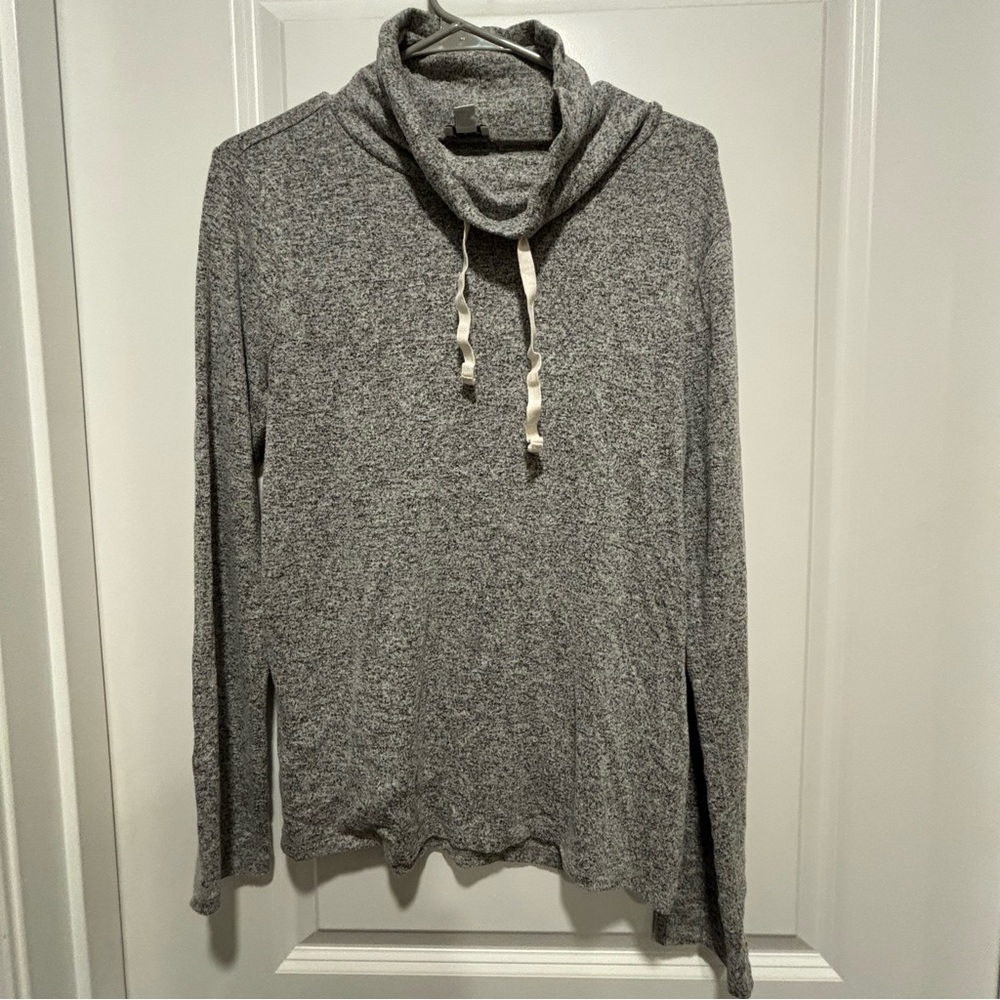 J crew cowl neck sweater gray size small
